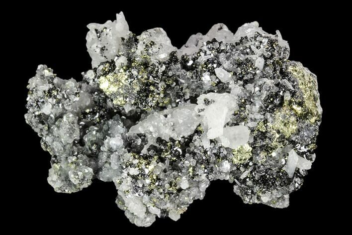 Chalcopyrite, Pyrite, Sphalerite and Quartz Association - Peru #126573